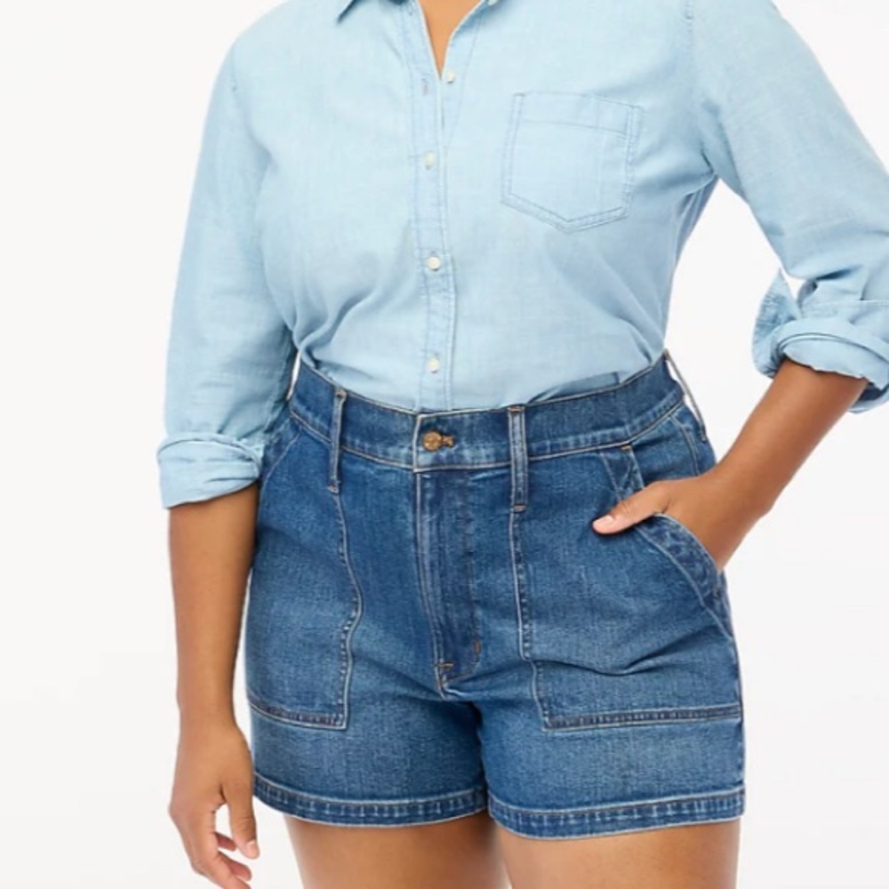 Jcrew Factory Utility Jean Shorts Size 25 Like New